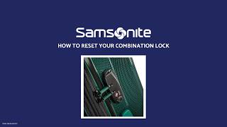 Samsonite Lock Instructions