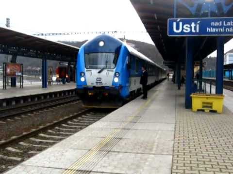 Odjezd osobního vlaku 6960 z Ústí nad Labem