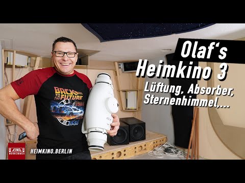 Olaf's Heimkino #3 – Sternenhimmel, Beamerkasten Lüftung, Absorber etc.