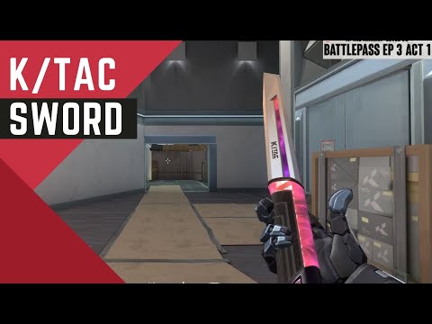 Ktac Sword (Ktac Knife) Skin Showcase - Valorant Battlepass Skins