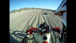 preview picture of video 'Mojave Road - Manix Wash. http://www.motorcyclejazz.com/tips_for_riding_sand_mud_snow.htm'
