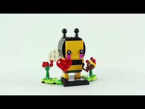 Vidéo LEGO BrickHeadz 40270 : Abeille de Saint-Valentin