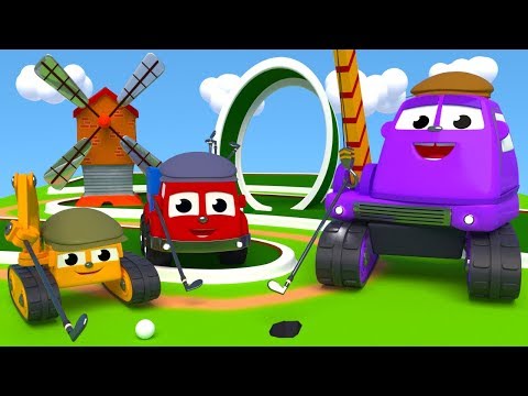 FRIENDS ON WHEELS EP 24 - MIGHTY MACHINES BUILDING A MINIGOLF FILED