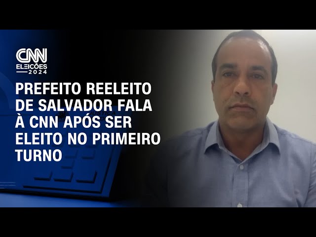 Prefeito reeleito de Salvador fala à CNN após ser eleito no primeiro turno | LIVE CNN