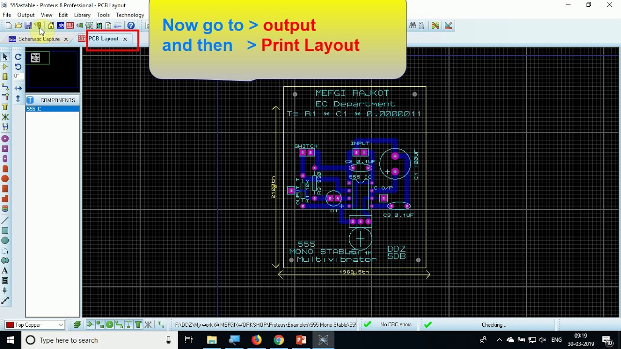 Proteus 8 : Layout to PDF Conversion ( PCB Design )