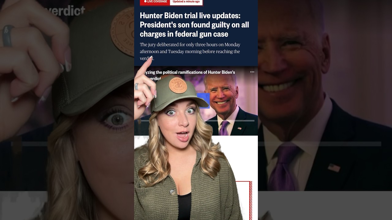 The VERDICT is IN… Biden Found GUILTY on Gun Charges!!! #2ndamendment #shortsvideo #shorts