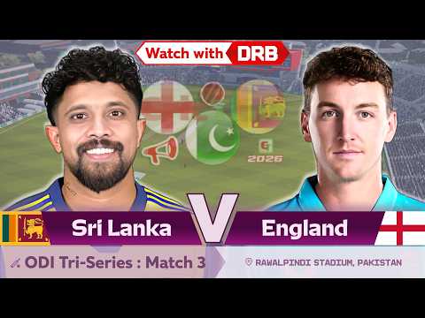 Watch with DRB - Sri Lanka vs England - ODI Tri-Series : Match 3 | only last 10 overs