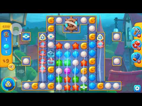 Fishdom level 6350 with a puzzle (с головоломкой)