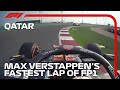 Max Verstappen Sets Fastest Lap In FP1 | 2021 Qatar Grand Prix