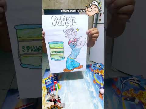 Desenhando: POPEYE. #desenhando personagens. União da Vitória PR