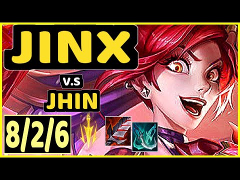 CROWNSHOT (JINX) vs JHIN - 8/2/6 KDA BOTTOM ADC GAMEPLAY - EUW Ranked MASTER