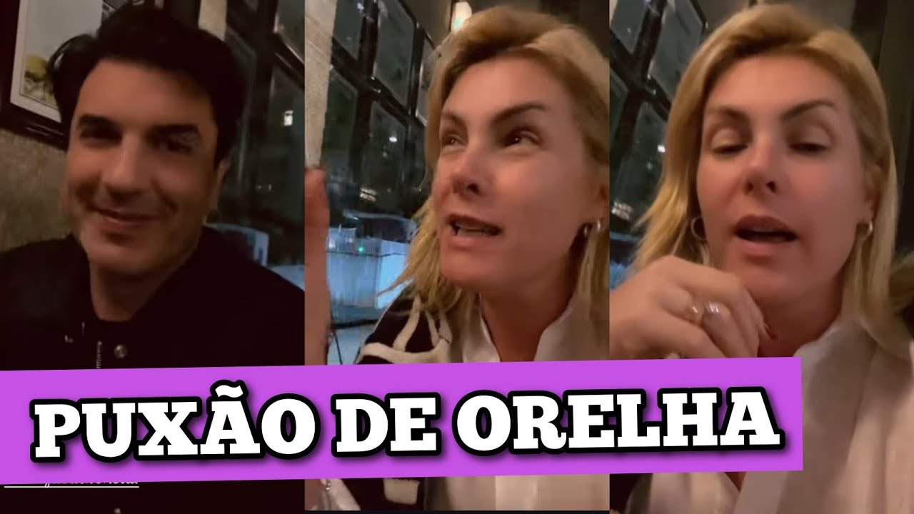 Ana Hickmann DÁ BRONCA pública em Edu Guedes