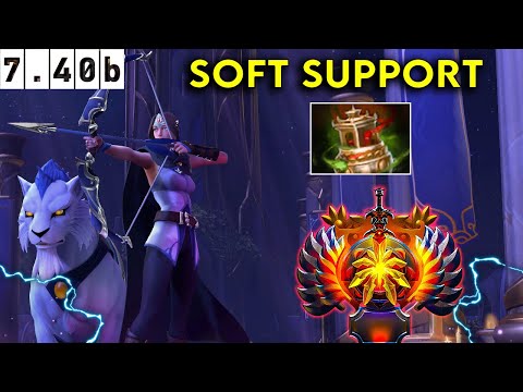 Mirana Immortal Soft Support - Dota 2 Patch 7.40b Pro Pub Gameplay