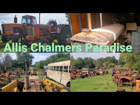 A look at a rare Allis Chalmers collection, and a stroll through a huge Allis salvage yard.