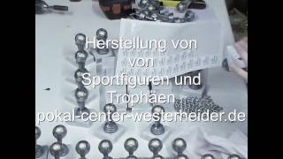 Herstellung von Sportfiguren und Trophäen