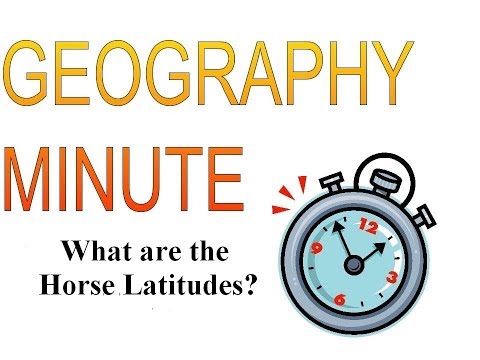 What are the Horse Latitudes?