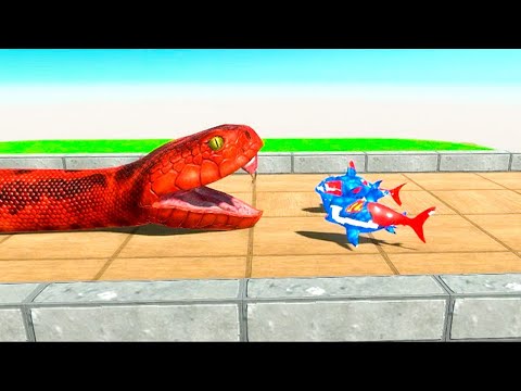 Baby Superman Megalodon VS Reptiles 5.0 - Animal Revolt Battle Simulator