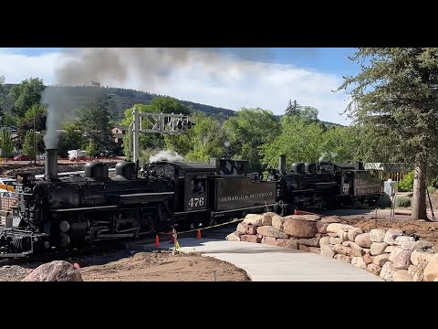 Durango and Silverton Narrow Gauge Railroad - Double Heading - 476 & 473