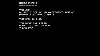 Micro Puzzle (longplay) for the BBC Micro