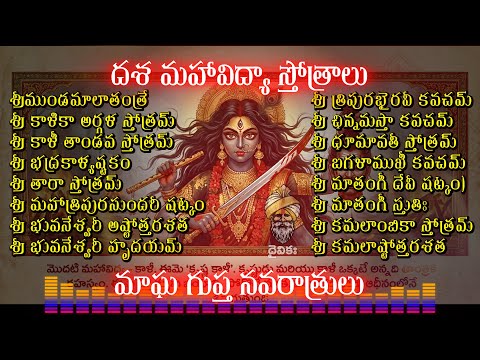 దశ మహావిద్యా స్తోత్ర మంజరి | 2026 మాఘ గుప్త శ్యామలా నవరాత్రుల స్తోత్రాలు | Dasa Mahavidya Stotrams