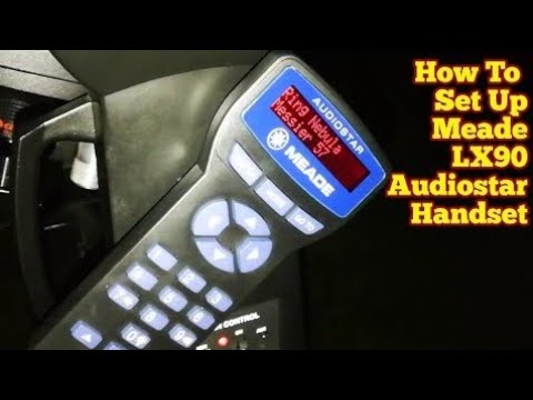 Meade LX90: How To Set Up Audiostar Autoguider Hand Control