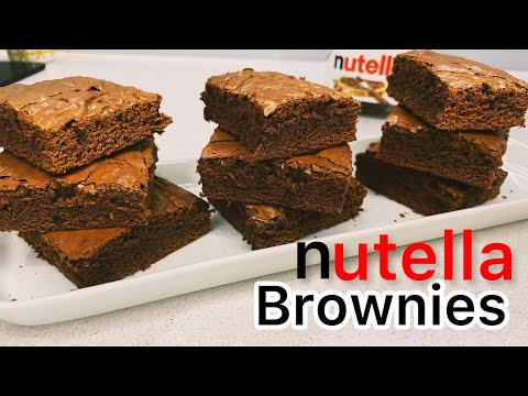 Nutella Brownies | How to make nutella brownies #easyrecipe