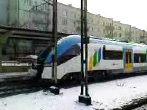 27WEb-004 do Częstochowy odjeżdża ze stacji Będzin Miasto - Koleje Śląskie (11.02.2013)