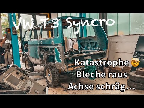 VW T3 Syncro Zwischenstand I Noch mehr Pfusch entdeckt I Achse schräg I Katastrophe 2.0