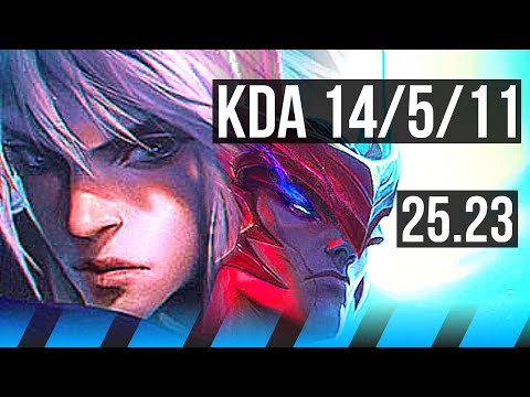 TALON vs YONE (MID) | 7 solo kills, Legendary, 14/5/11 | KR Master | 25.23