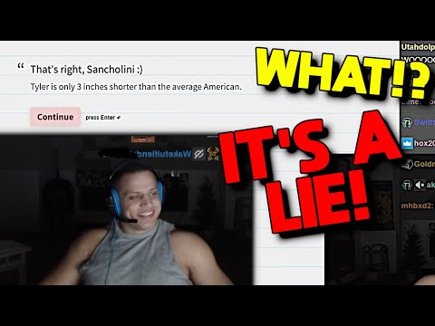 Tyler1 reacts to Sanchovies taking a Tyler1 quiz