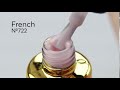 FOX French gel polish No. 722 (creamy, translucent), 7 ml