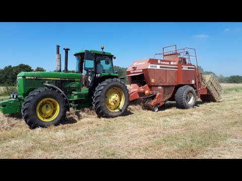 Pressage de foins 2018 |JOHN DEERE 4650 & 2140| |HESSTON 4800|
