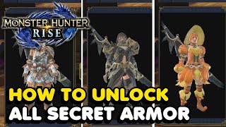 How To Unlock All 11 Secret Armor Sets In Monster Hunter Rise