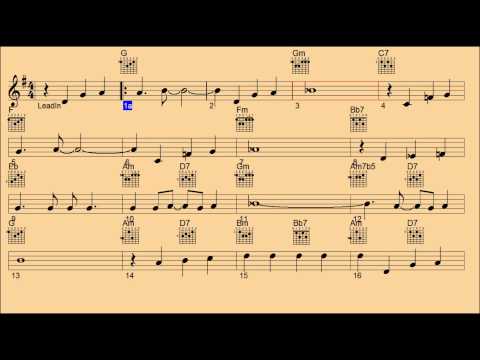 How High The Moon - Guitar/Chords/Backing Track