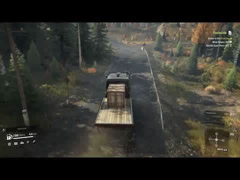 SNOWRUNNER Gameplay Walkthrough - Cleaning up a Rockslide - Part 14 (PS4)