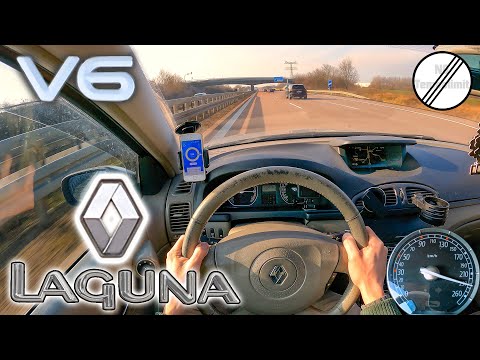 2006 Renault Laguna II 3.0 V6 Top Speed German Autobahn POV