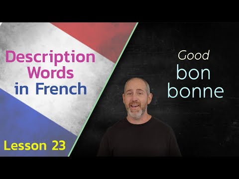 Description Words in French | The Language Tutor Lesson 23