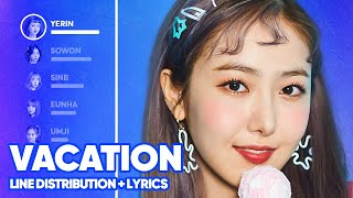 GFRIEND -  Vacation (Line Distribution + Lyrics Color Coded) PATREON REQUESTED