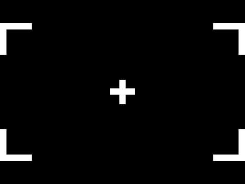 1 Hour Black Screen with Center Cross (4K UHD) — Alignment & Uniformity Test | ZNSLab
