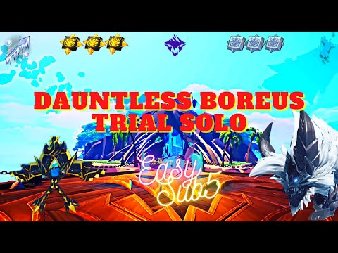 Dauntless Boreus Trials - Solo Easy Sub 5 build - Chain Blades