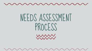 Needs Assessment process