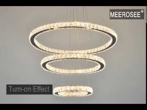 Meerosee Lighting MD8825 LED Light Crystal Chandelier