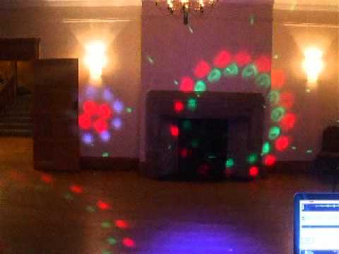 A quick film of my disco lights before the wedding guests arrived at Coombe Lodge, Bristol