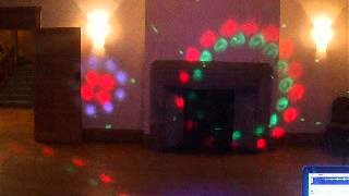 preview picture of video 'A quick film of my disco lights before the wedding guests arrived at Coombe Lodge, Bristol'