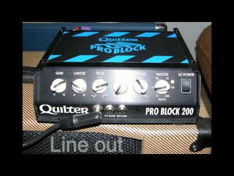 Quilter Pro Block 200 - speakers VS direct out sound test