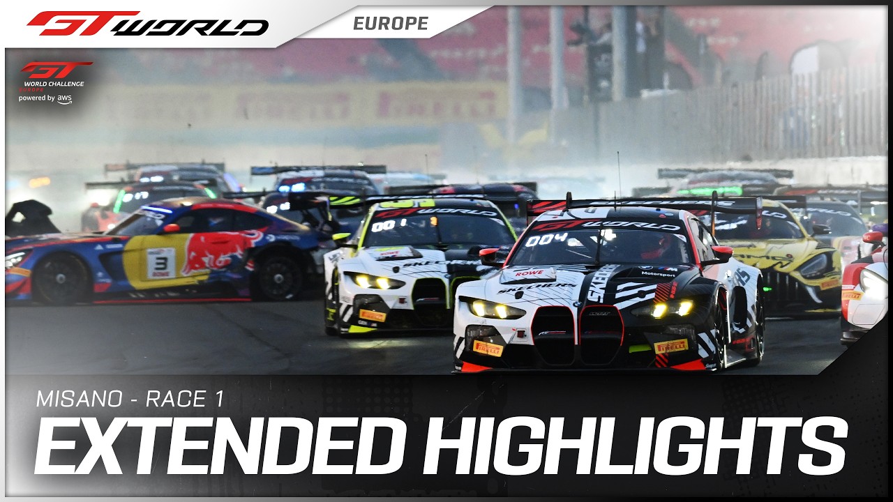 Extended Highlights | Race 1 | Misano | GT World Challenge Europe pwd by AWS