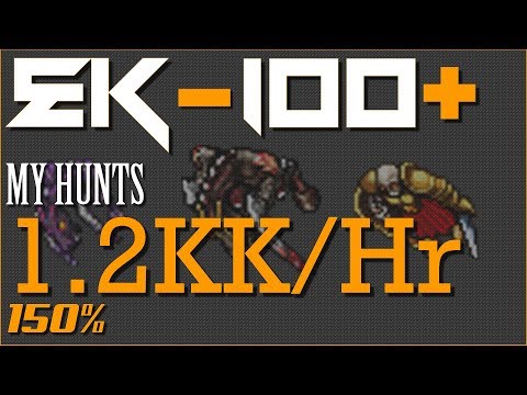MY HUNTS : EK100 Solo 1.250K EXP/HR , 150% XP No Prey No Boost No Powerfull Imbue