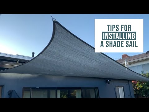 How to Install a Shade Sail with DIY Cable Railing and a few tips to make it go smoothly | Tutorial