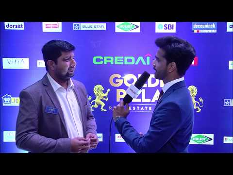 Hardik Vaidya Interviewing on the future of Real Estate at the Golden Pillar Awards 2018 | #HostWithHardik