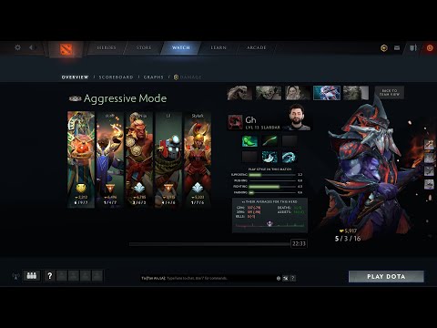 dota2sup Gh Slardar - Nigma vs Aggressive Mode - MAD MOON